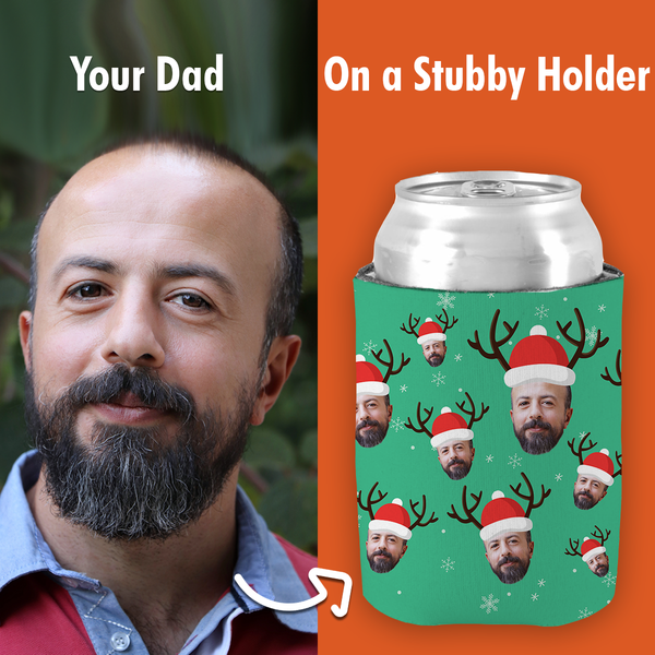 Your Dad Christmas Stubby Holder Dad Cooler