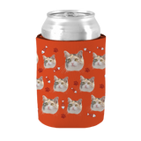 Your Pet Cat Face (Orange) - Kit 2 (Stubby Holder, Trucker Hat & Schooner Glass)