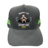 Happy First Father's Day Stubby, Trucker Hat & Schooner Glass Kit
