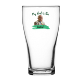 My Dad is the Coolest Schooner Glass