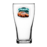 Love My Car Schooner Glass