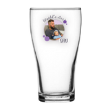 Worlds Best Dad Schooner Glass