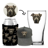 Your Pet Black - Kit 2 (Stubby Holder, Trucker Hat & Schooner Glass)