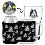 Your Pet Black - Kit 3 (Stubby Holder, Ceramic Mug & Schooner Glass)