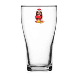 Santa Claus on a Glass