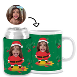 Santa Claus Kit - 1 (Stubby Holder & Ceramic Mug)