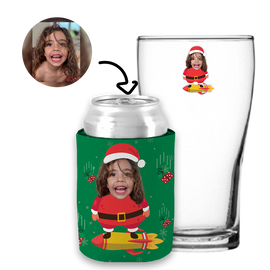 Santa Claus - Kit 2 (Stubby Holder & Schooner Glass)