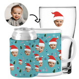 Your Santa Christmas - Kit 3 (Stubby Holder, Ceramic Mug & Schooner Glass)