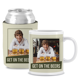 Get On The Beers - Kit 1 (Stubby Holder & Ceramic Mug)