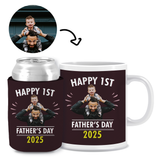 Happy First Father's Day Stubby and Mug Kit