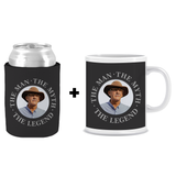 The Man, The Myth, The Legend Black - Upgrade 1 (Add Ceramic Mug)