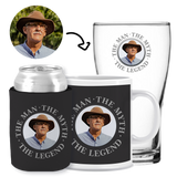 The Man, The Myth, The Legend Black - Kit 3 (Stubby Holder, Ceramic Mug & Schooner Glass)