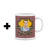 The Man, The Myth, The Legend Red - Upgrade 1 (Add Ceramic Mug)