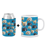 Your Pet Dog Face (Multiple Face) - Upgrade 1 (Add Ceramic Mug)