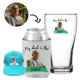 My Dad is the Coolest - Kit 2 (Stubby Holder, Trucker Hat & Schooner Glass)