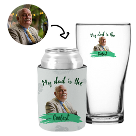 My Dad is the Coolest - Kit 2 (Stubby Holder & Schooner Glass)