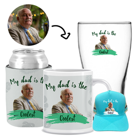 My Dad is the Coolest - Kit 3 (Stubby Holder, Ceramic Mug, Trucker Hat & Schooner Glass)