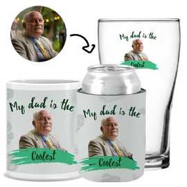 My Dad is the Coolest - Kit 3 (Stubby Holder, Ceramic Mug & Schooner Glass)