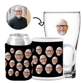Your Face - Kit 3 (Stubby Holder, Ceramic Mug & Schooner Glass)